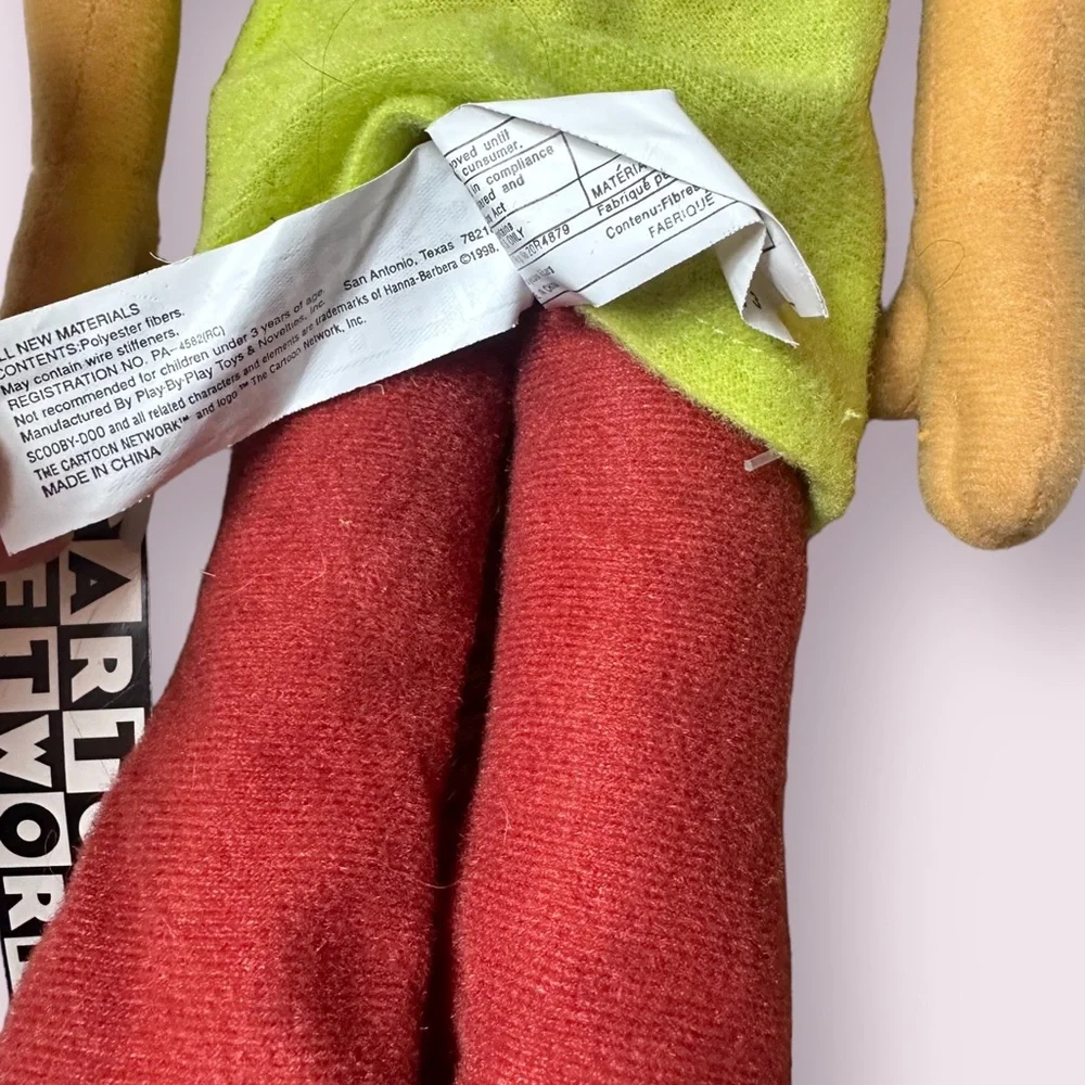 Vintage 1998 Cartoon Network Scooby Doo Shaggy Doll With Tags 14” Tall